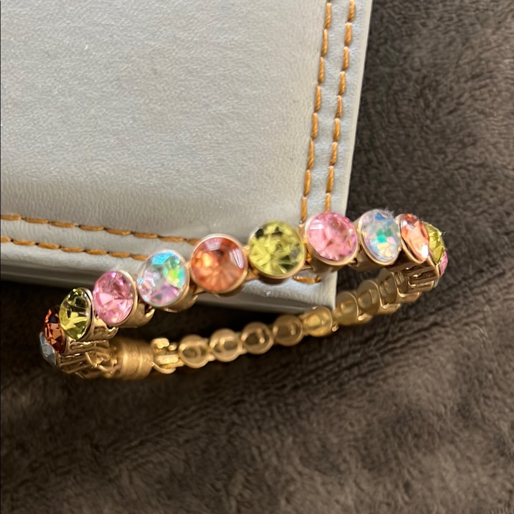 Plunder Pink and Orange Enamel Bracelet